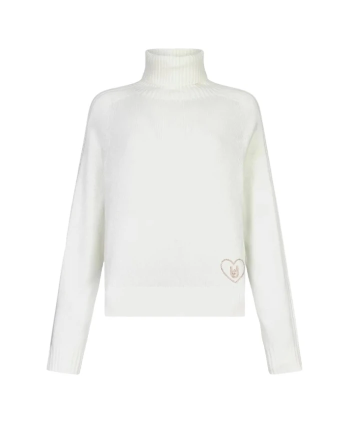 

Свитер-Водолазка из шерсти и кашемира Liu Jo, белый