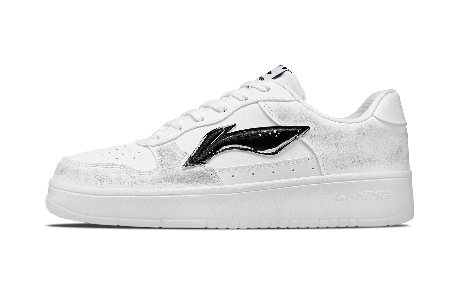 Кроссовки скейтбординговые с эффектом состаривания Li-Ning Light Gray — фото 3