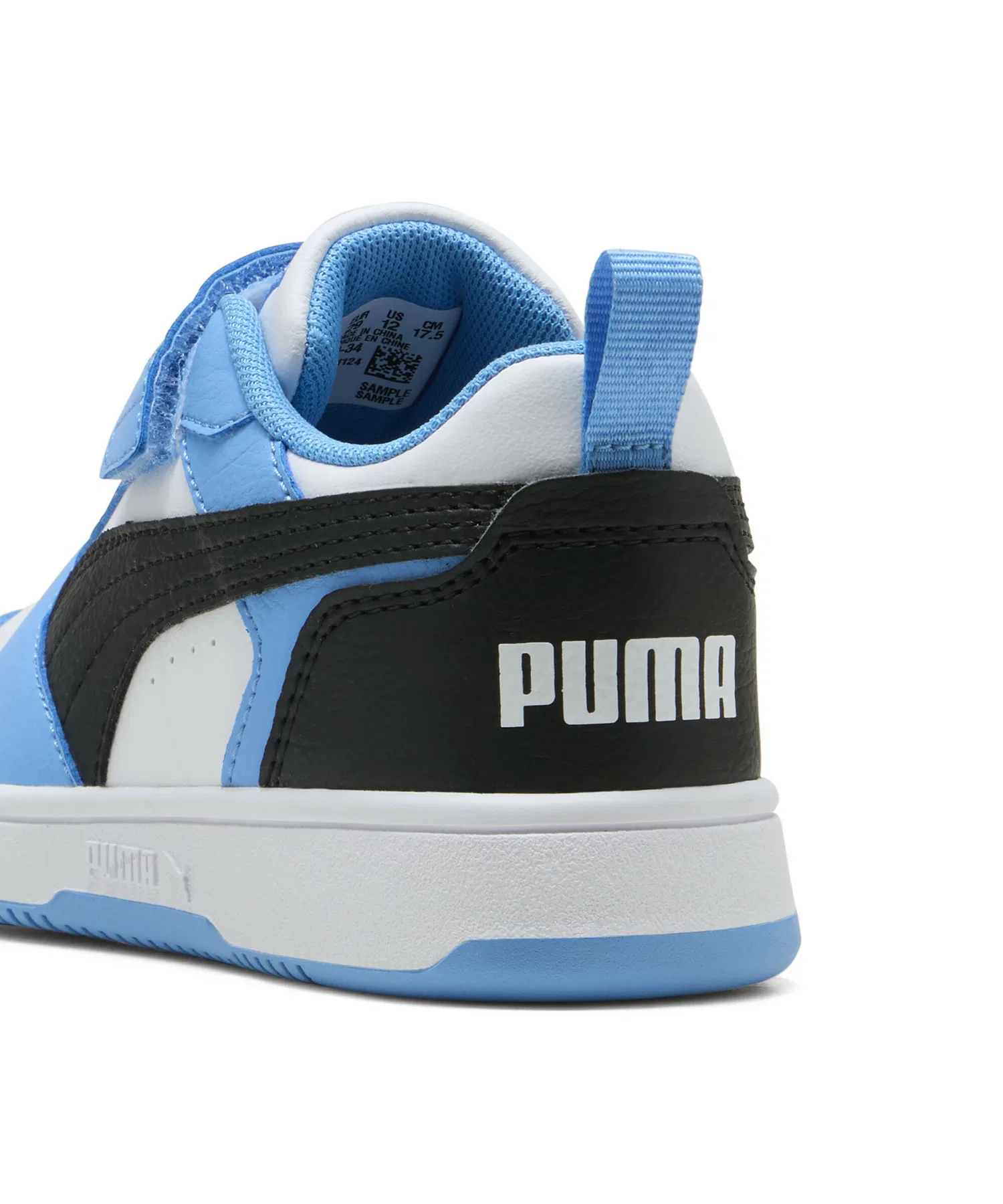 Детские кроссовки PUMA Rebound V6 Lo для спорта и игр белые — фото 3