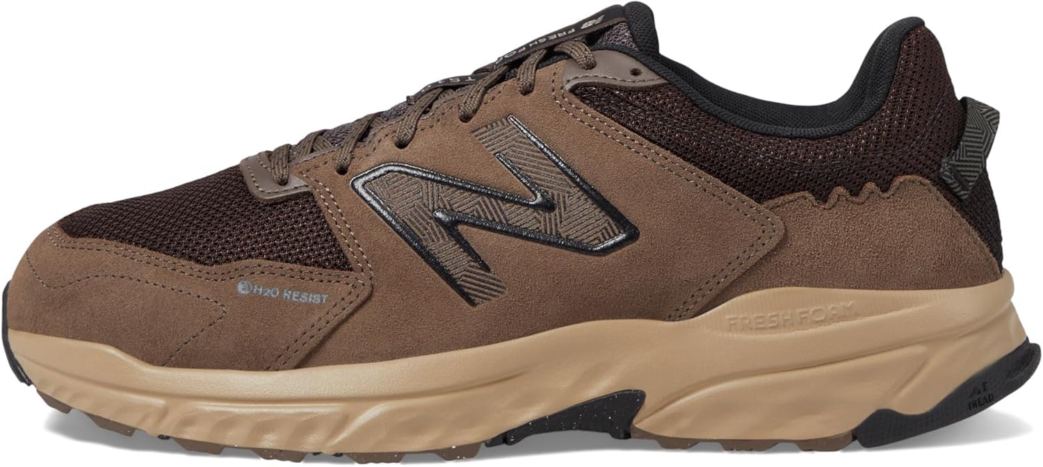 Мужские кроссовки для трейлраннинга New Balance Fresh Foam 510 V6 с водоотталкивающей защитой, черный — фото 4