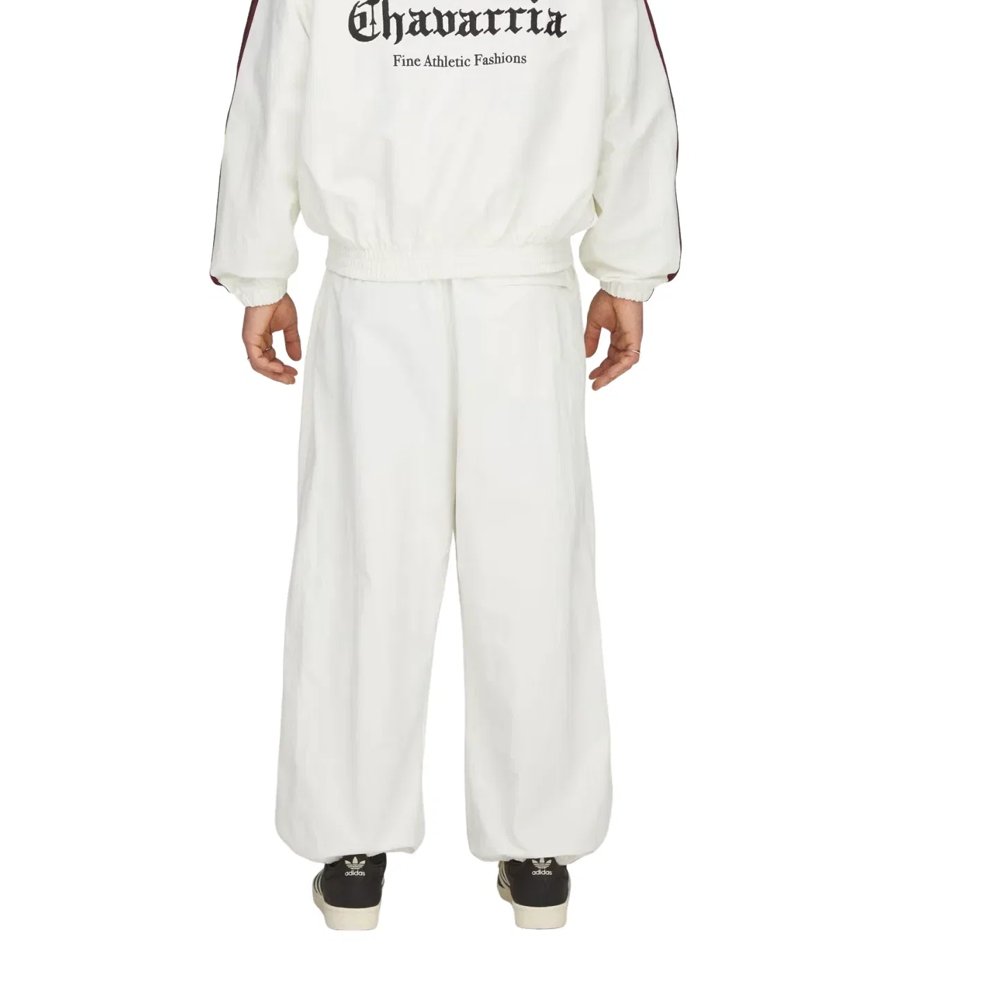 Спортивные брюки Adidas x Chavarria Woven Track Pant 'Off White' KT2617, белый — фото 4