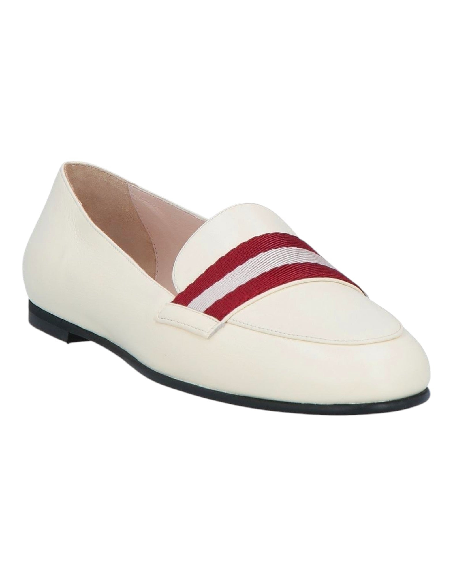 Bally Mady 6244536 Женские лоферы из костяной телячьей кожи, белый — фото 2