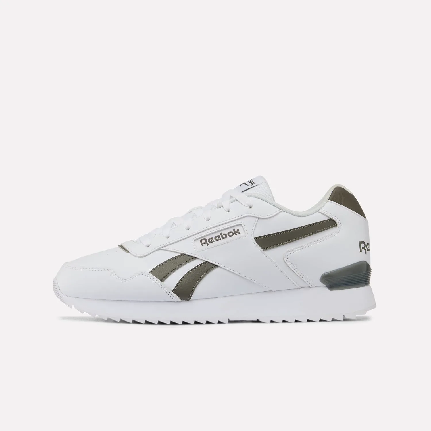 Мужские кроссовки Reebok Cl Leather серые, белый — фото 2