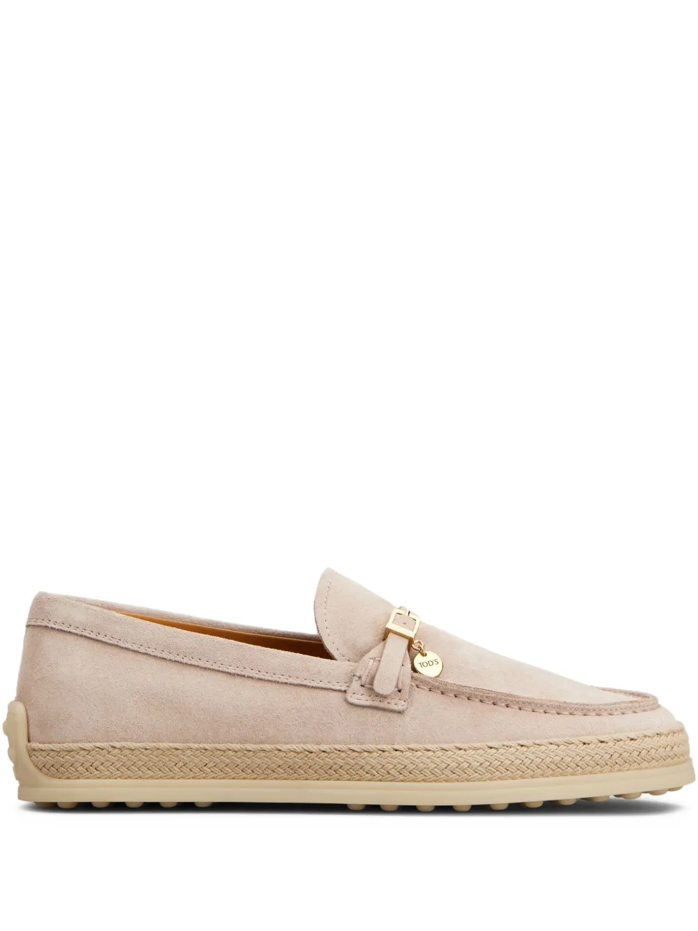 Замшевые лоферы TOD'S, розовый