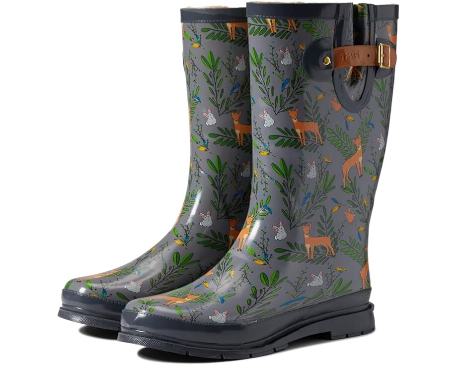 

Ботинки Western Chief Printed Tall Rain Boot, цвет Oh Deer