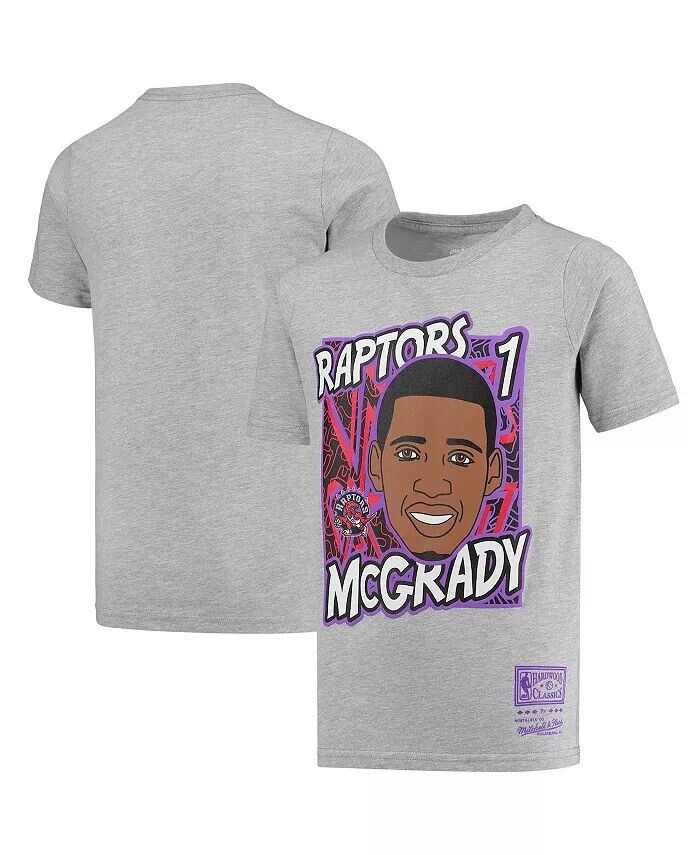 

Футболка Big Boys Tracy Mc Grady Grey Toronto Raptors Hardwood Classics King of the Court Player Mitchell & Ness