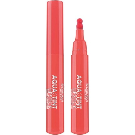 

Губная помада Deborah Aqua Tint N.03 Коралловый формат кисти Экстремальная фиксация без переноса Водостойкая с алоэ вера Сверхлегкая сатиновая текстура