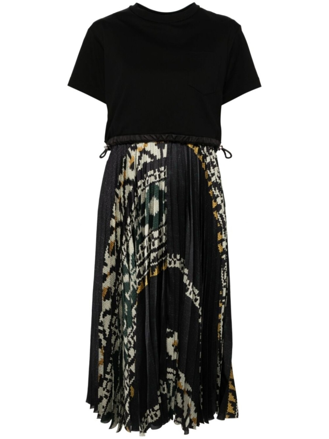 

Sacai платье с узором, черный