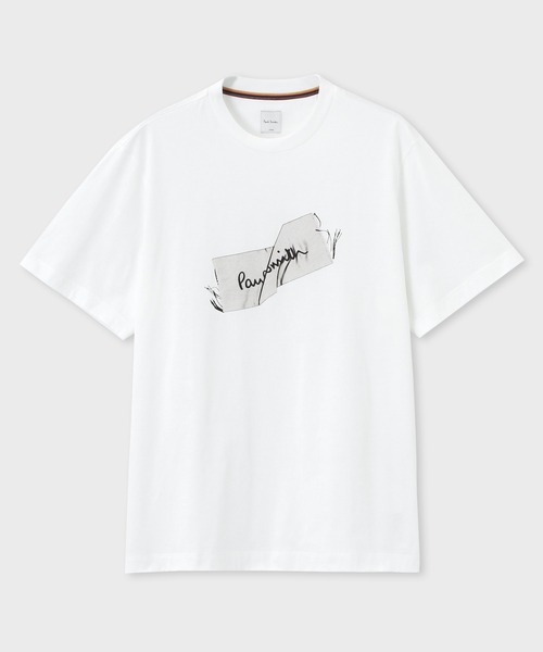 

Футболка, крой с порванной биркой Paul Smith, белый