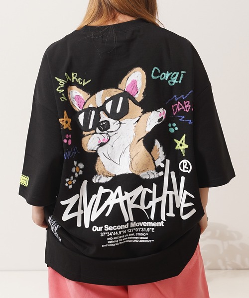 

Футболка оверсайз с принтом «Crayon Touch» 1111clothing, черный