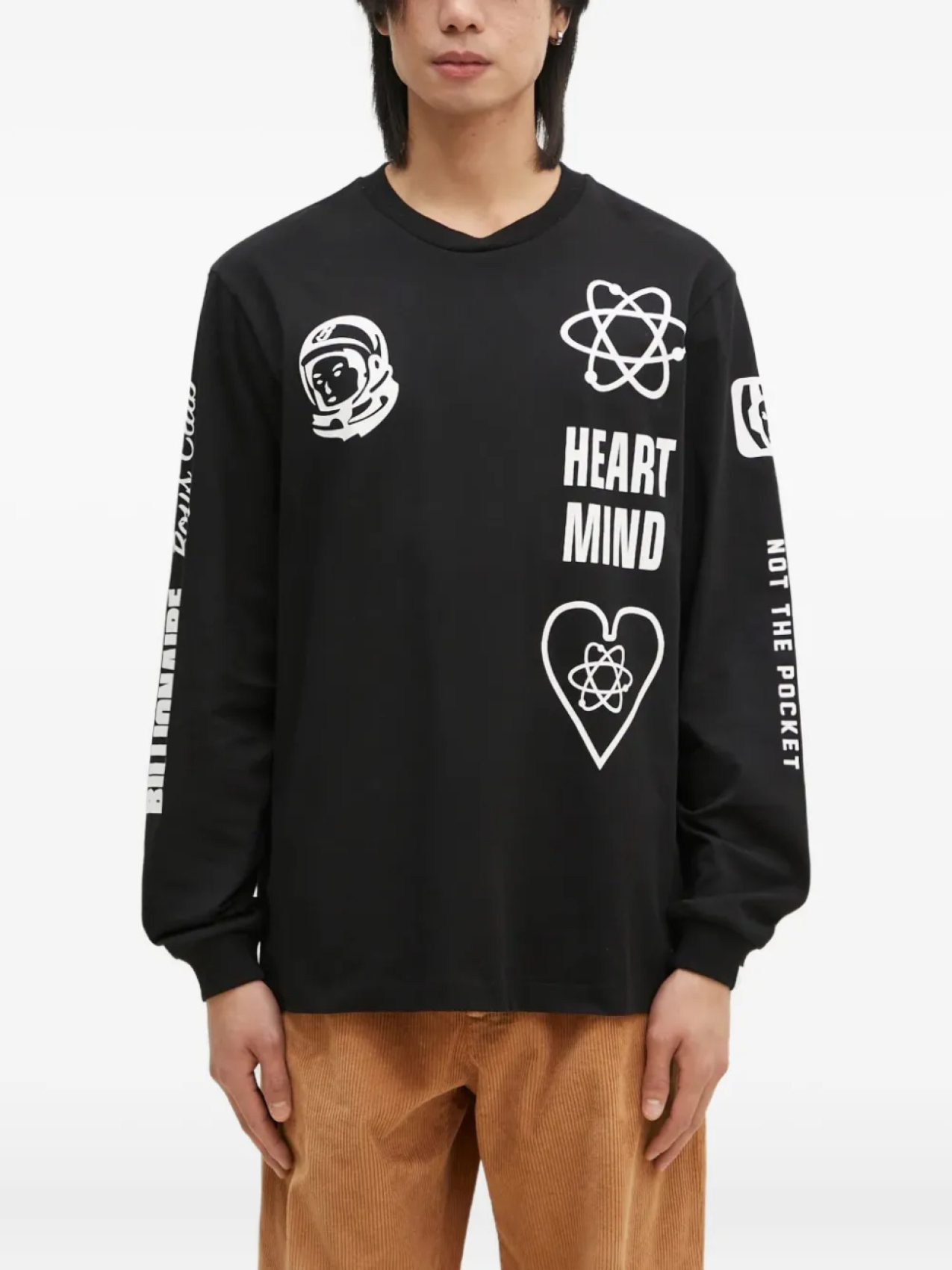 

Футболка с длинными рукавами и логотипом Billionaire Boys Club, черный