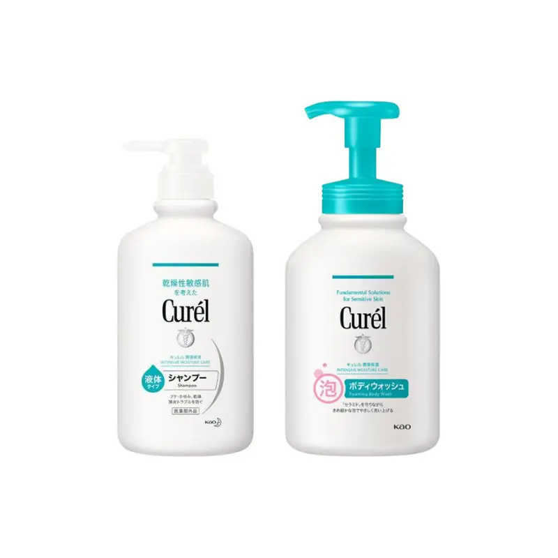 

Набор шампуня и кондиционера KERUN Plumping Hydrating Gentle Nourishing, увлажняющий и очищающий, 420мл+420мл Curél, two-piece set: hydrating shampoo 420ml+hydrating foam shower gel 480ml