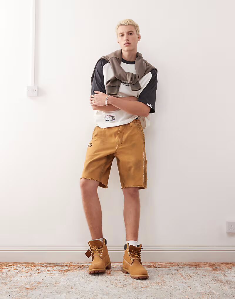 

Шорты плотника Aape by A Bathing Ape бежевого цвета AAPE BY A BATHING APE