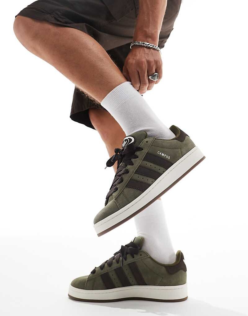 

adidas Originals – Campus 00 – Оливковая спортивная обувь, Зеленый, adidas Originals – Campus 00 – Оливковая спортивная обувь
