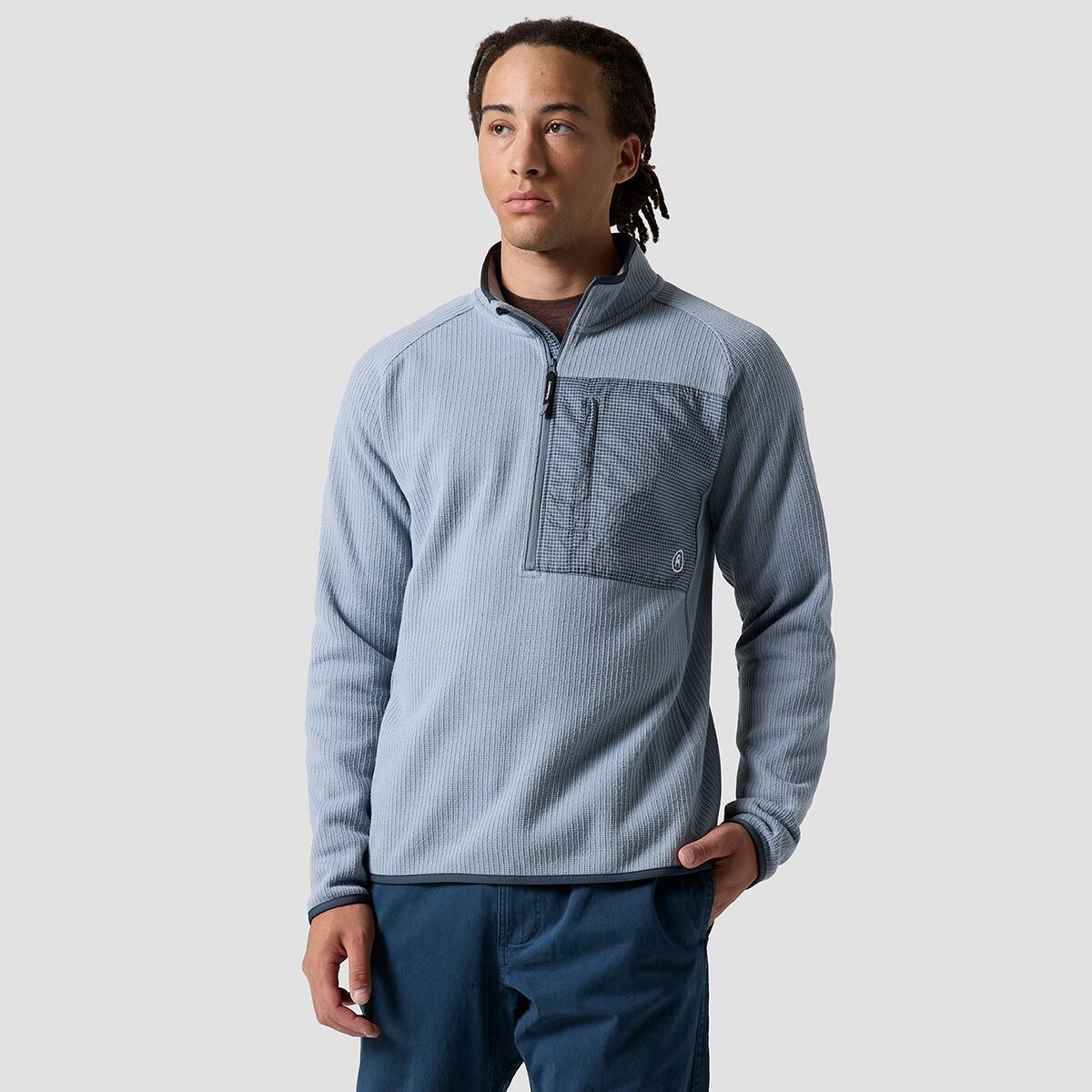 

Флисовый свитер Wander с молнией до половины Backcountry, цвет tradewinds