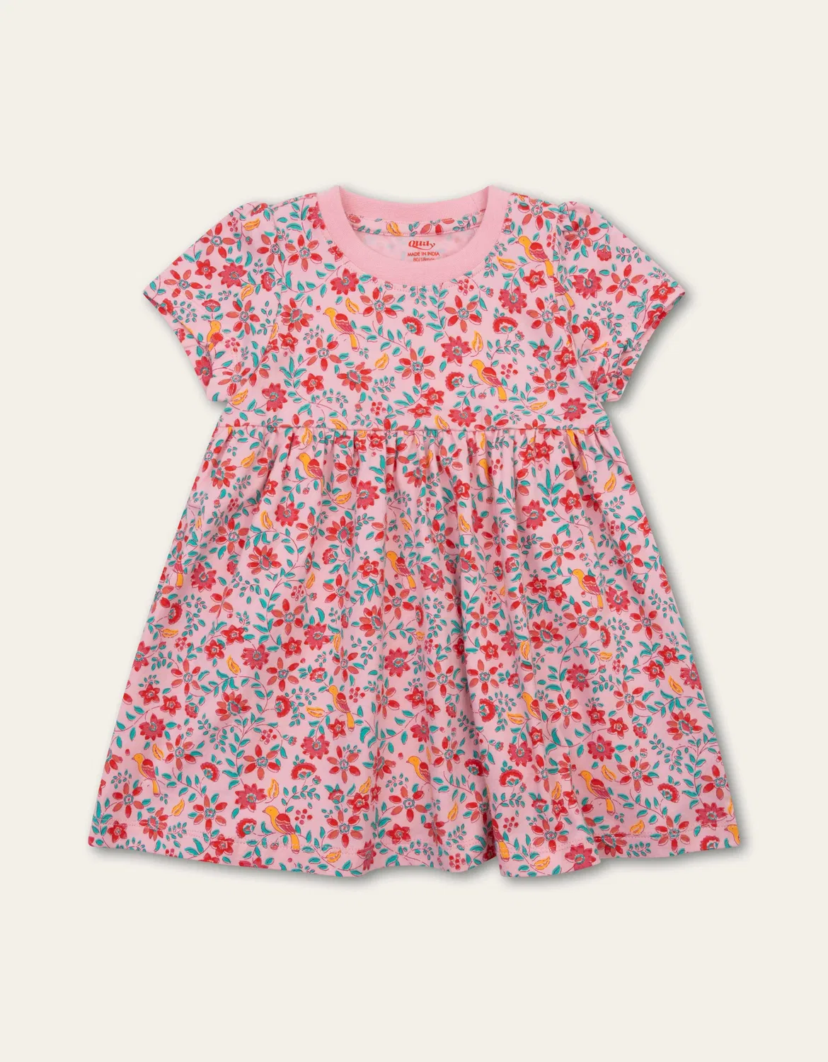 Платье с цветочным узором Oilily, розовое