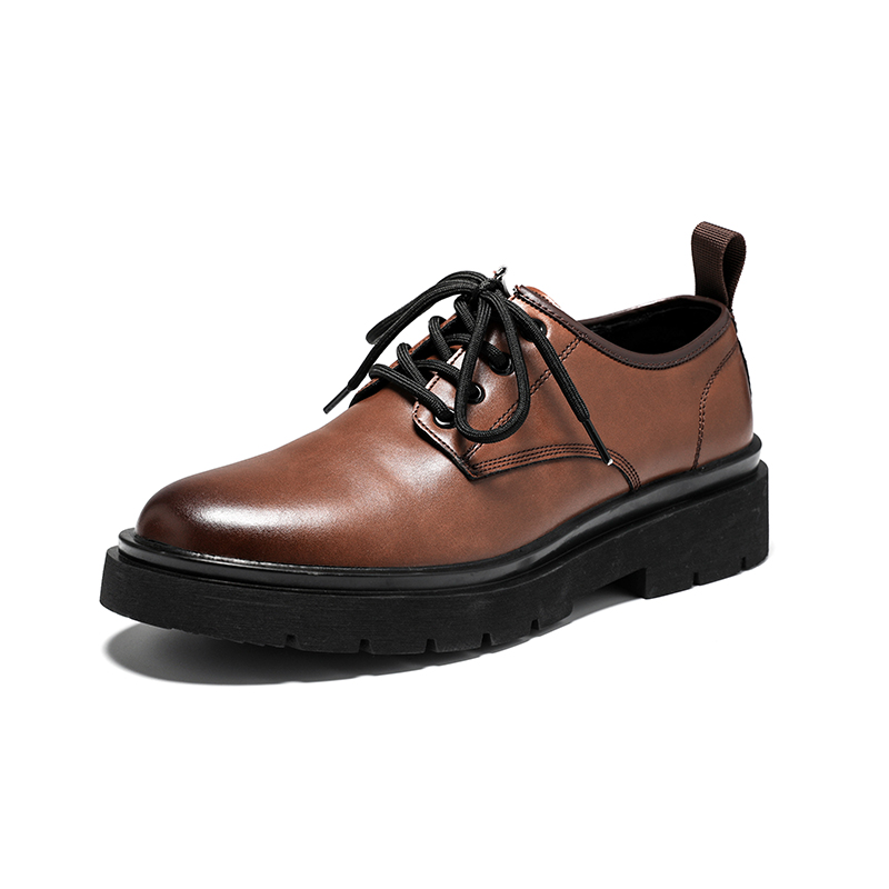 

FAPAI Мужские повседневные туфли мужские низкие черно-коричневые коричневые, цвет Brown