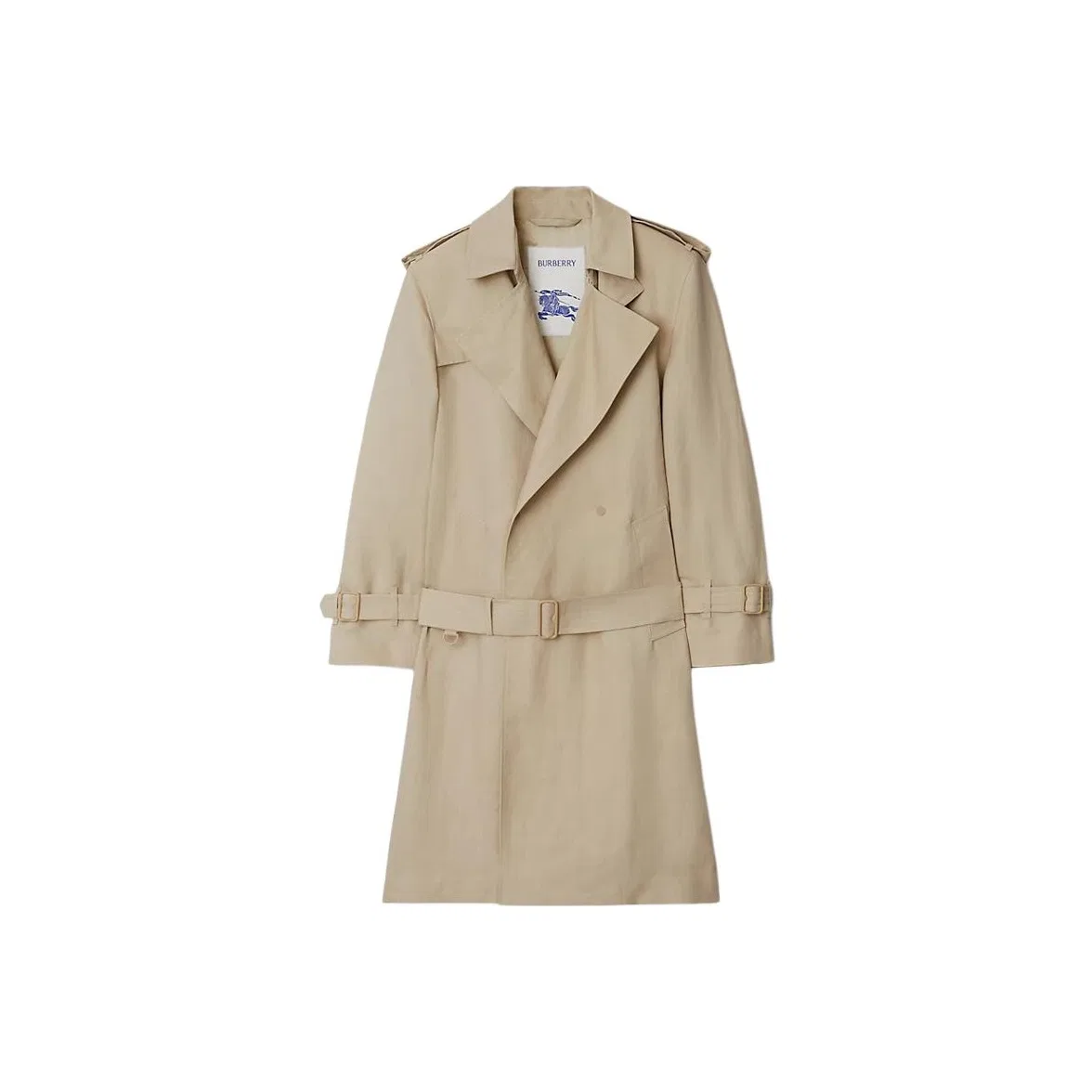 Тренчкот Burberry с поясом, классический крой, цвет Oat