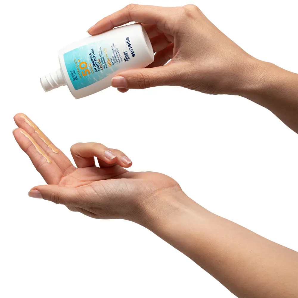 Солнцезащитный крем Antiaging & Light Texture Color Crema Spf50+ Sensilis, 40 мл — фото 3
