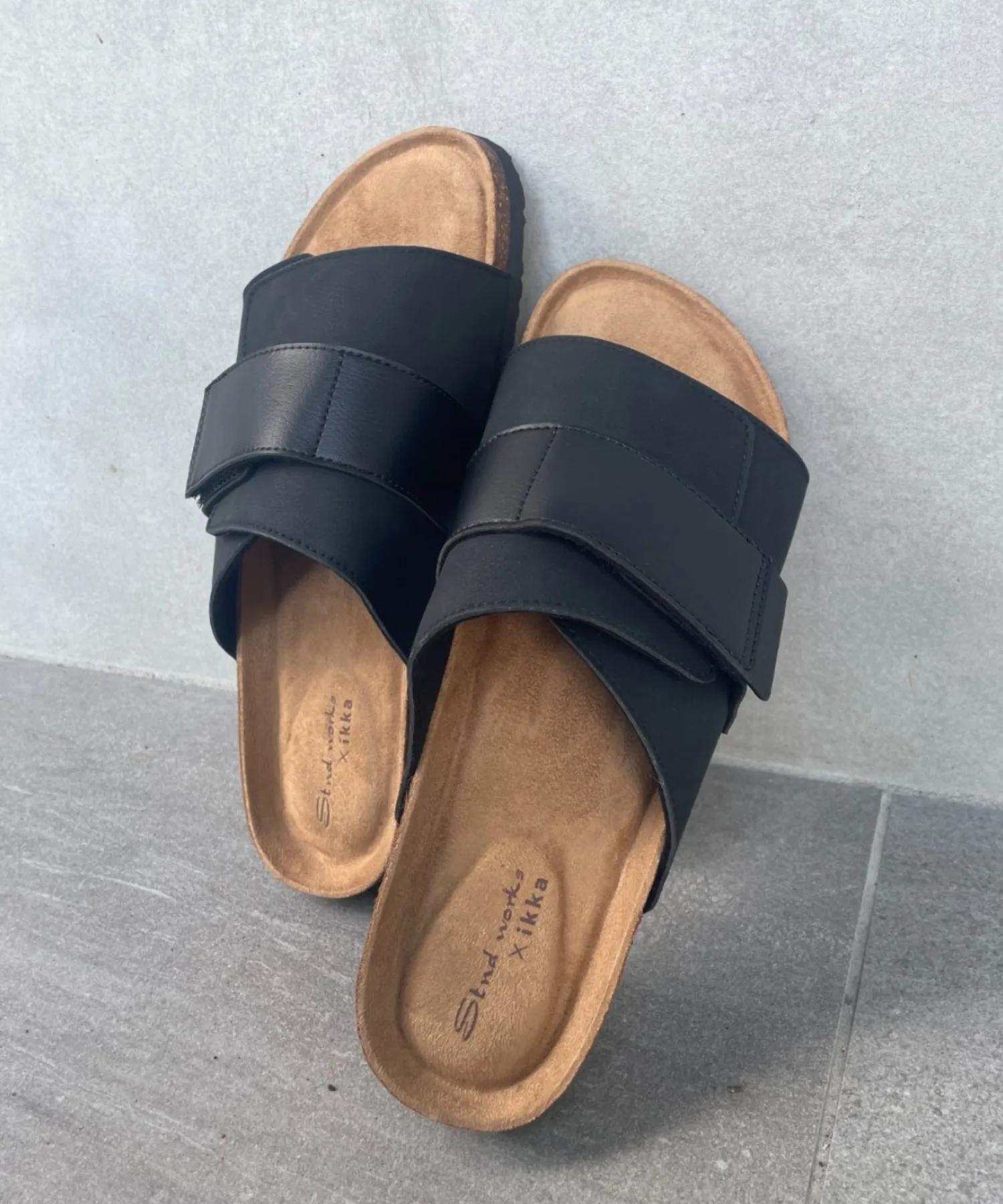 Мужские сандалии с одной лямкой ikka One Belt Sandal черные