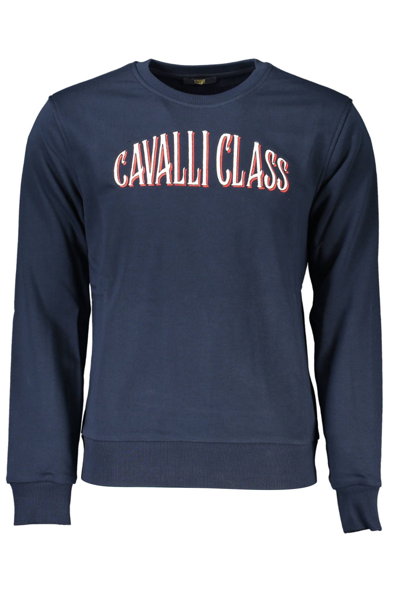 

Синий хлопковый мужской свитер cavalli CLASS