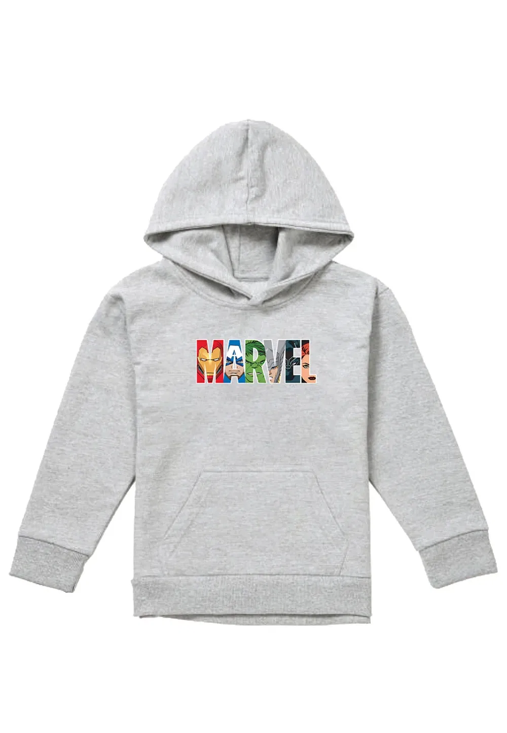 Детская толстовка Marvel Avengers Hero Brick Logo, серый
