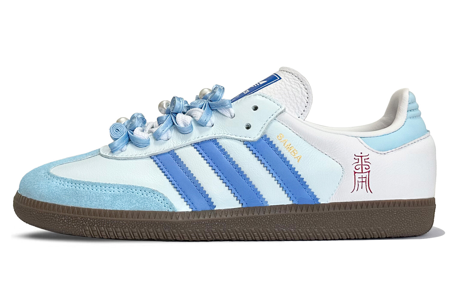 Кроссовки adidas originals SAMBA OG Skateboarding Shoes Unisex Low-top Blue, голубой