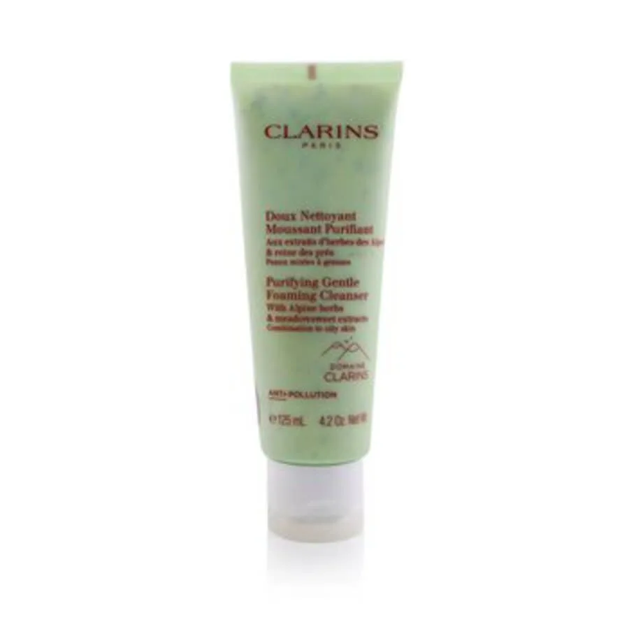 Очищающая пенка для умывания Clarins с экстрактами альпийских трав и таволги, 120 мл. Подходит для комбинированной и жирной кожи. Артикул: 3380810427318