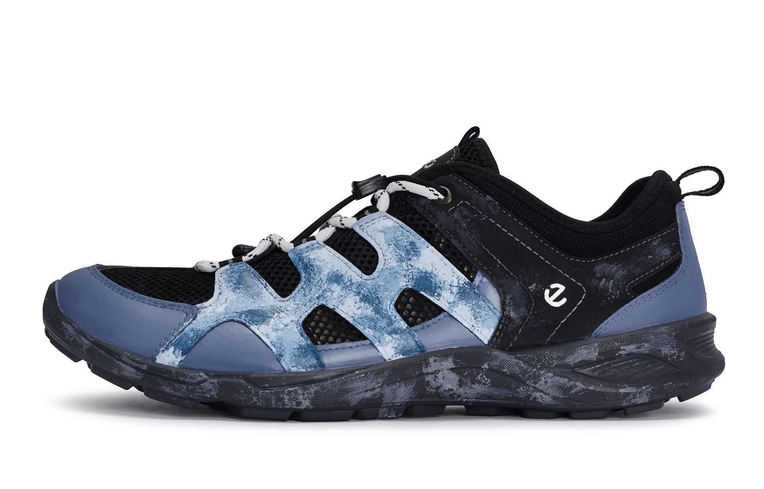 Ecco Blue Origin Forward, Box Low top, мужские повседневные кроссовки, черный, серый, синий — фото 3