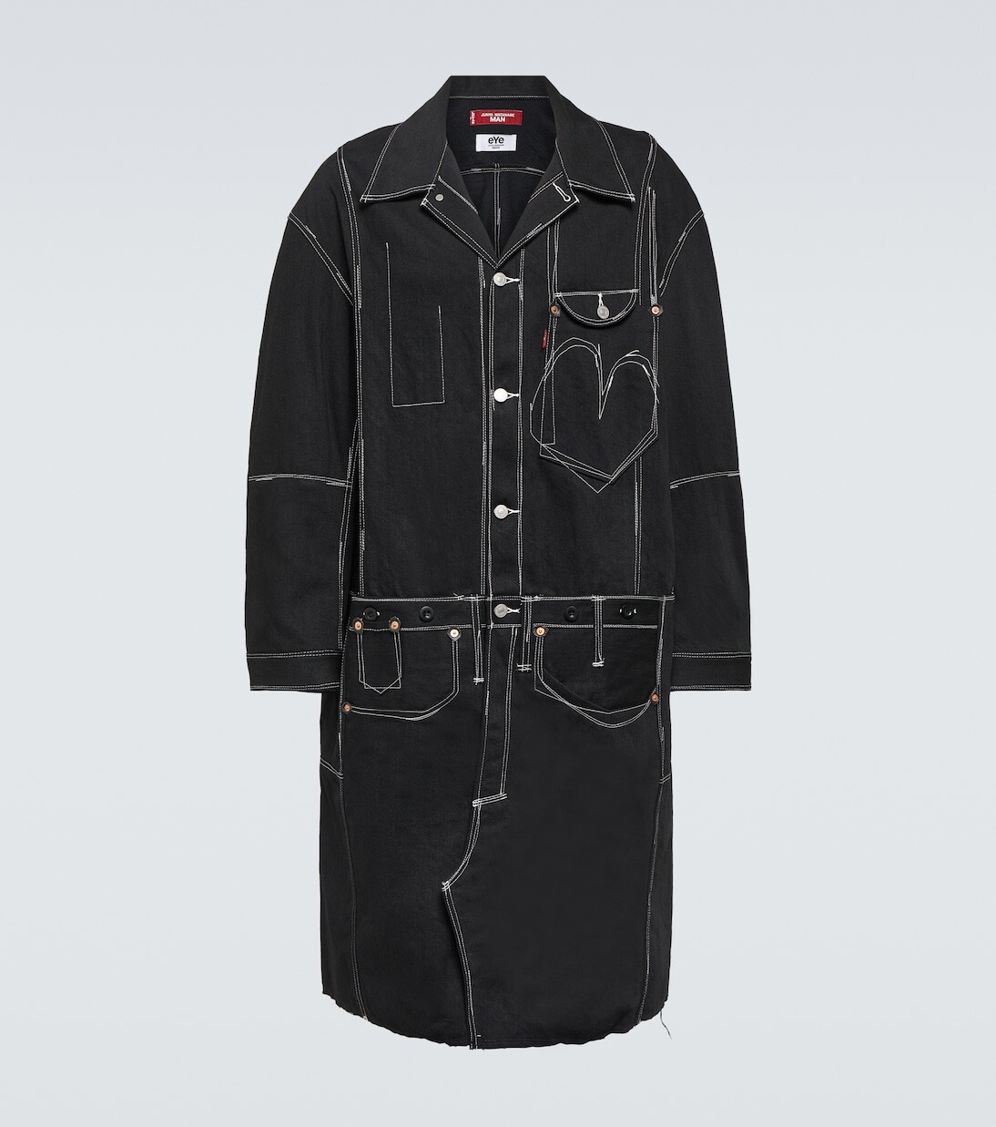 

Джинсовое пальто Junya Watanabe, черный