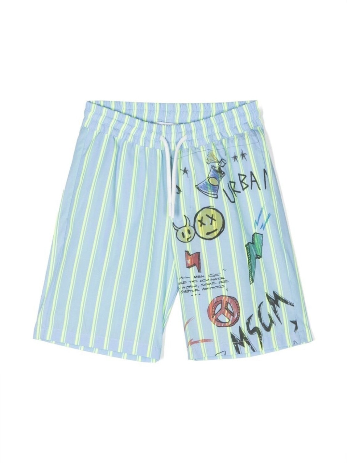 

MSGM Kids плавки-шорты с графичным принтом, синий