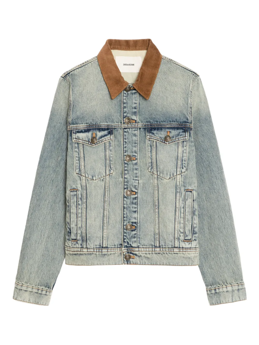 

Джинсовая куртка с вельветовым воротником Zadig&Voltaire, синий