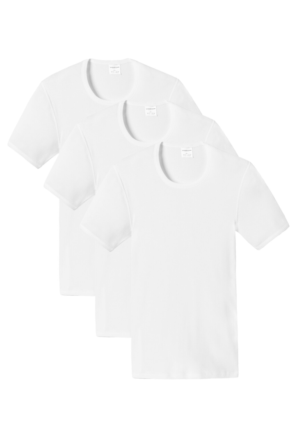 

Майка Schiesser/Shirt Kurzarm Cotton Essentials Doppelripp, белый