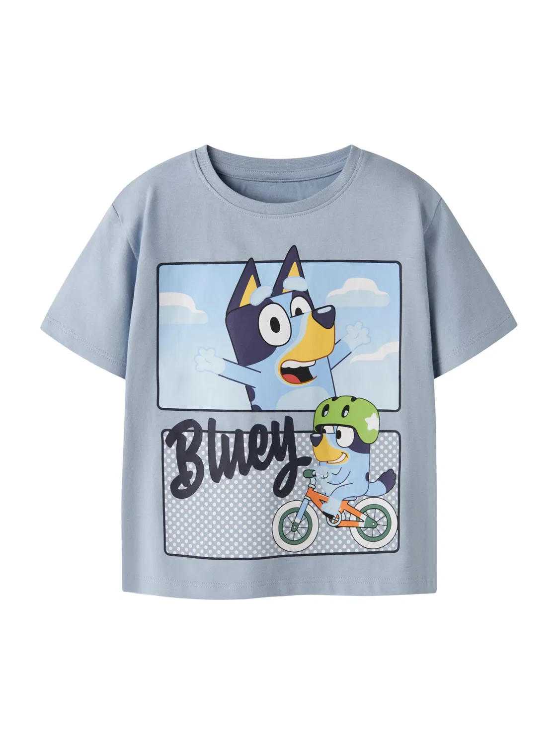 Футболка 'NMMMALIH BLUEY' Name It, Marine Blue/Opal/Dusty Blue