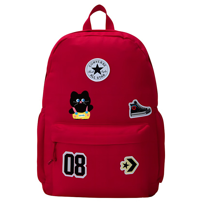 

Converse Полиэстеровый рюкзак средний размер унисекс в стиле преппи красный, Straps Kitten