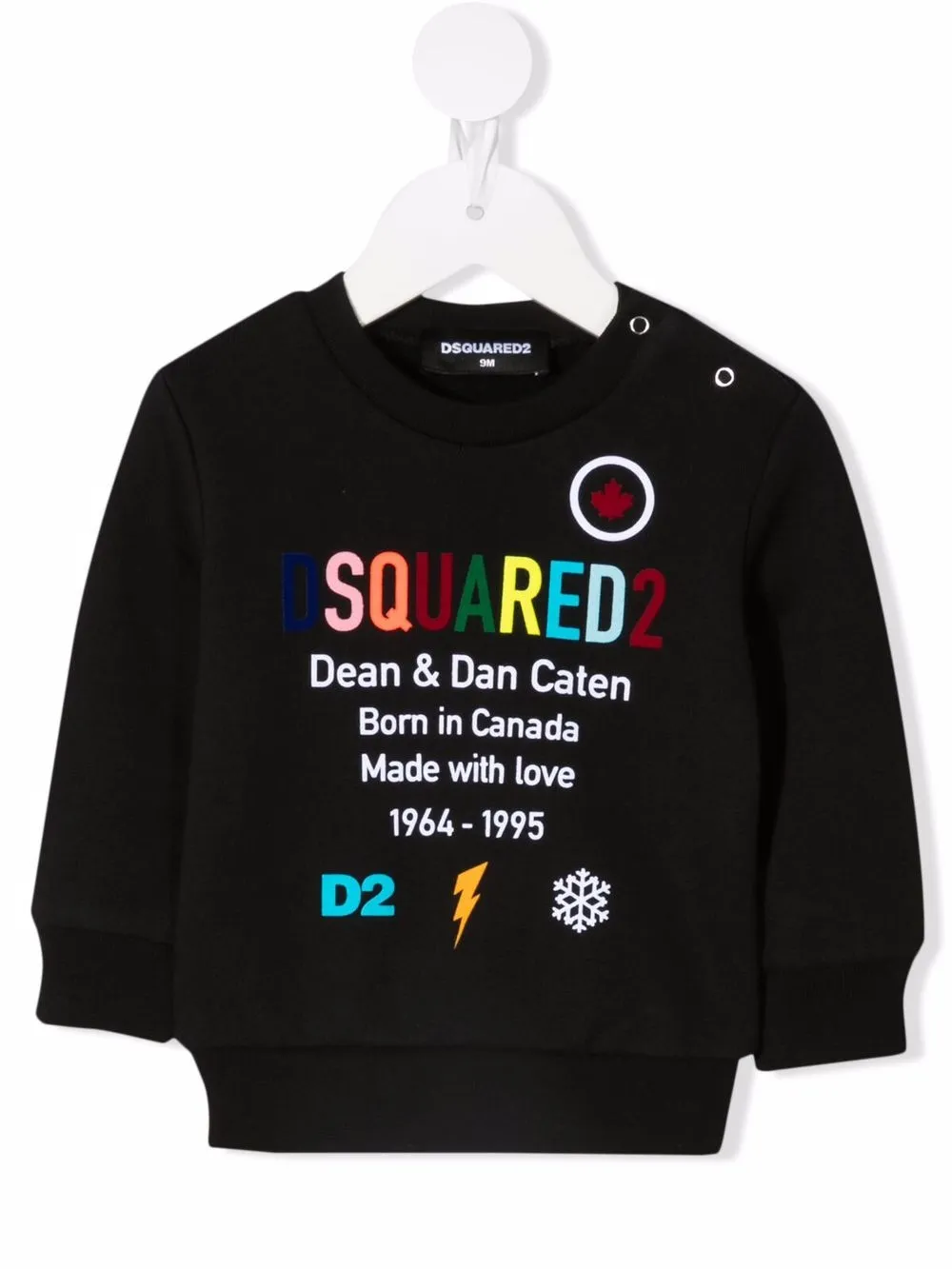 

Толстовка с логотипом DSQUARED2 KIDS, черный