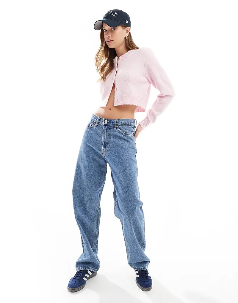 

Мягкий укороченный трикотажный кардиган Cotton On lounge светло-розового цвета Cotton:On