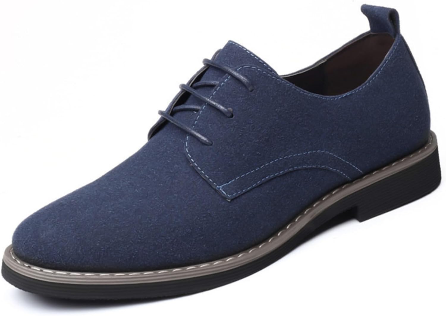 

Мужские свадебные туфли FOBOINED, классические оксфорды из кожи, зауженный носок, деловые туфли для мужчин, синий