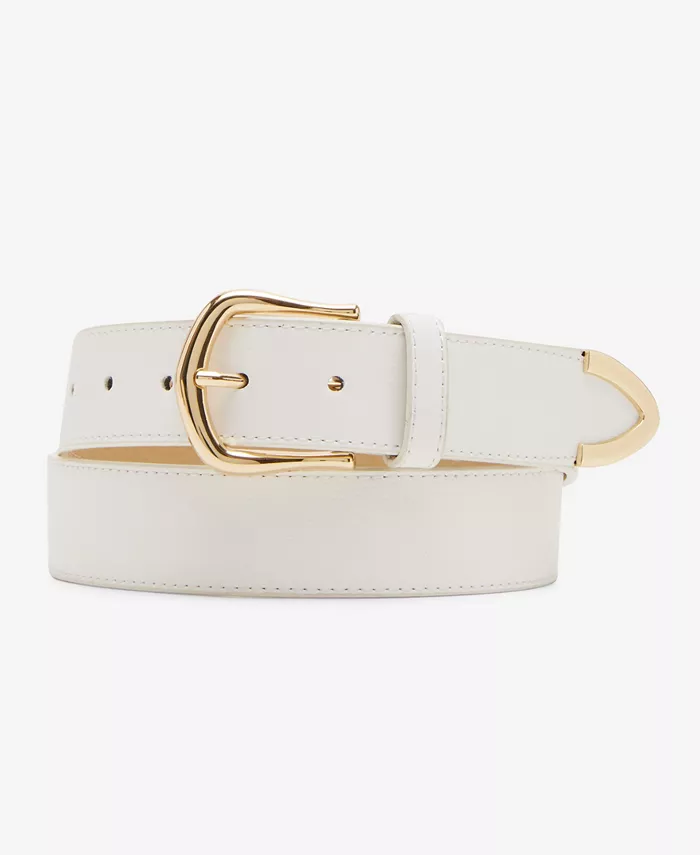 

Текстурированный ремень из искусственной кожи Steve Madden, слоновая кость/кремовый