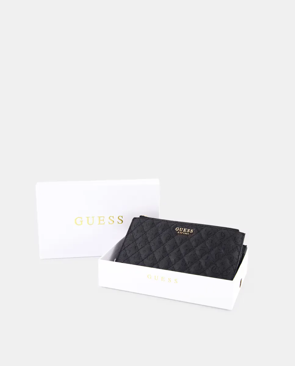 

Кошелек Yarmilla с металлическим логотипом Guess, черный