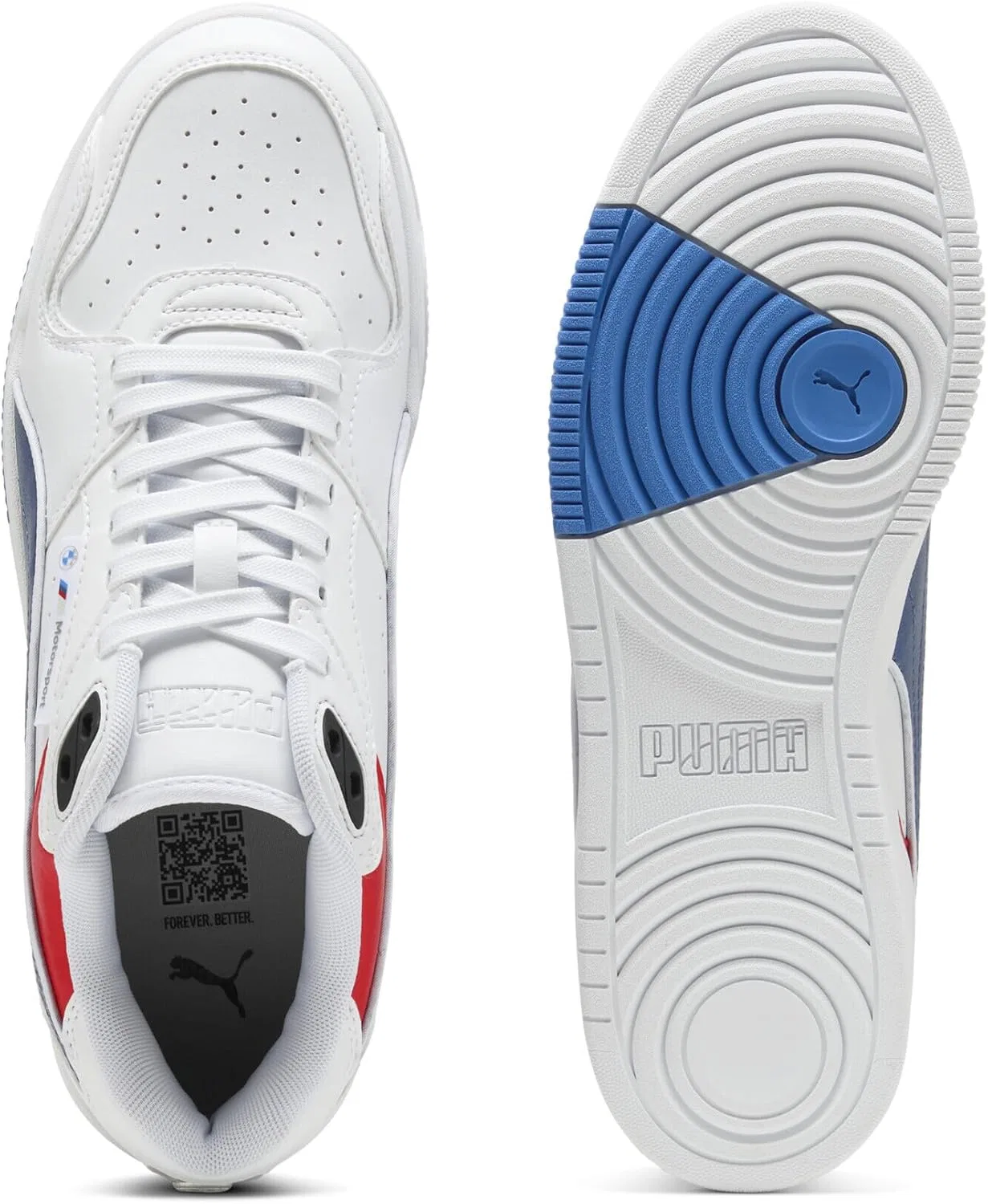 Кроссовки PUMA Adult BMW M Motorsport RBD Break Low Trainers, White Pro Blue — фото 4
