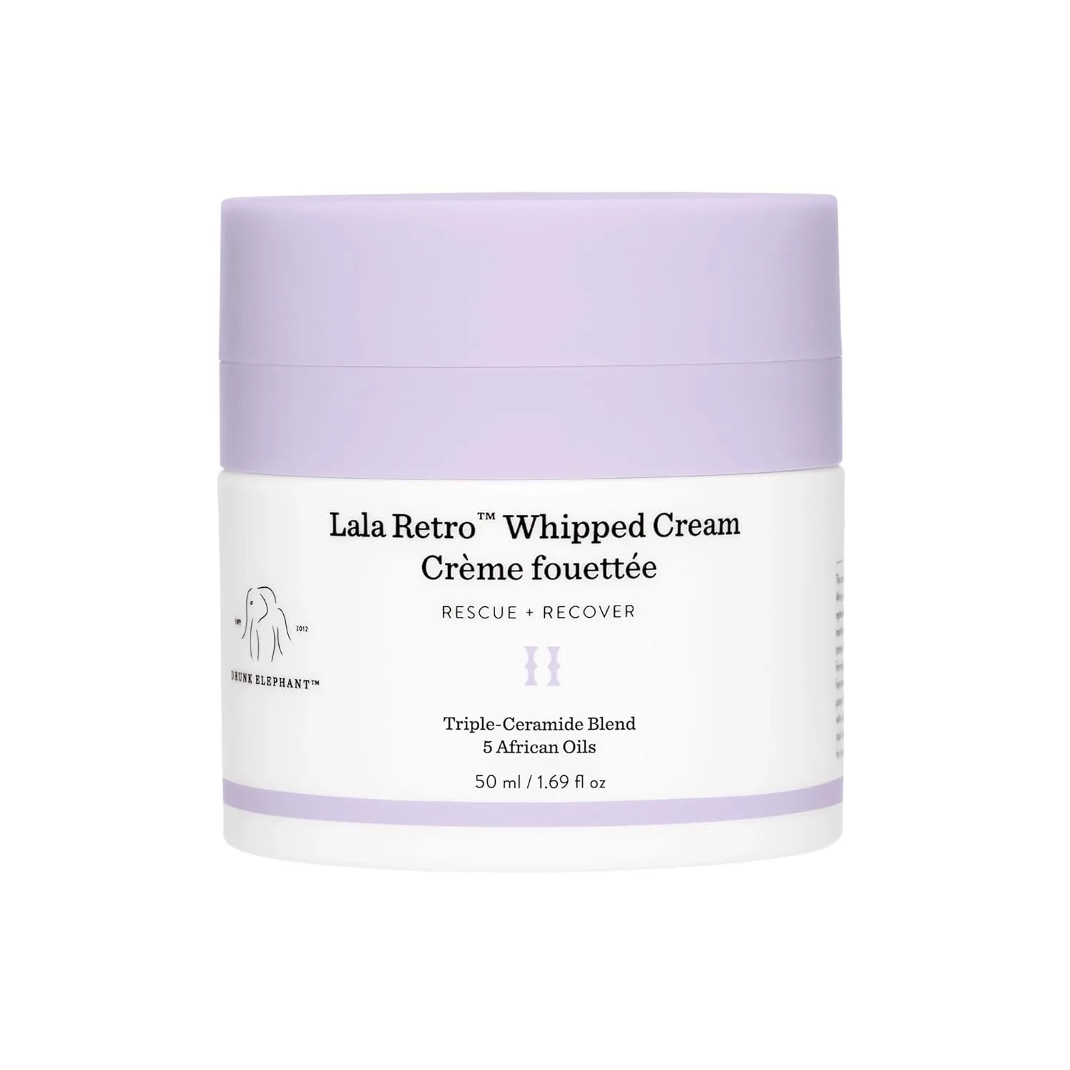 Сыворотка Drunk Elephant — Lala Retro Whipped Cream - увлажняющий с керамидами, без эфирных масел, силиконов и, 50 мл