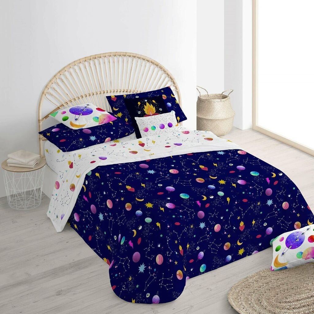 

Пододеяльник Ripshop Cosmos Colorful 260 x 240 см с застежкой на горлышко бутылки Decolores