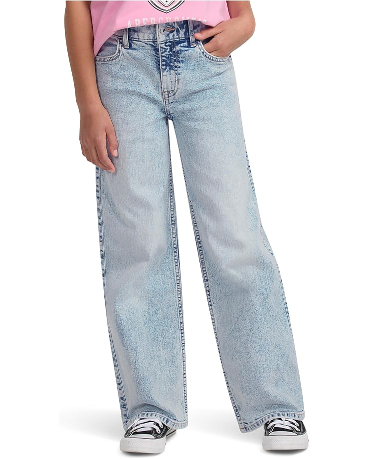 

Джинсы abercrombie kids High Rise Wide Leg Jeans, цвет Cumulus