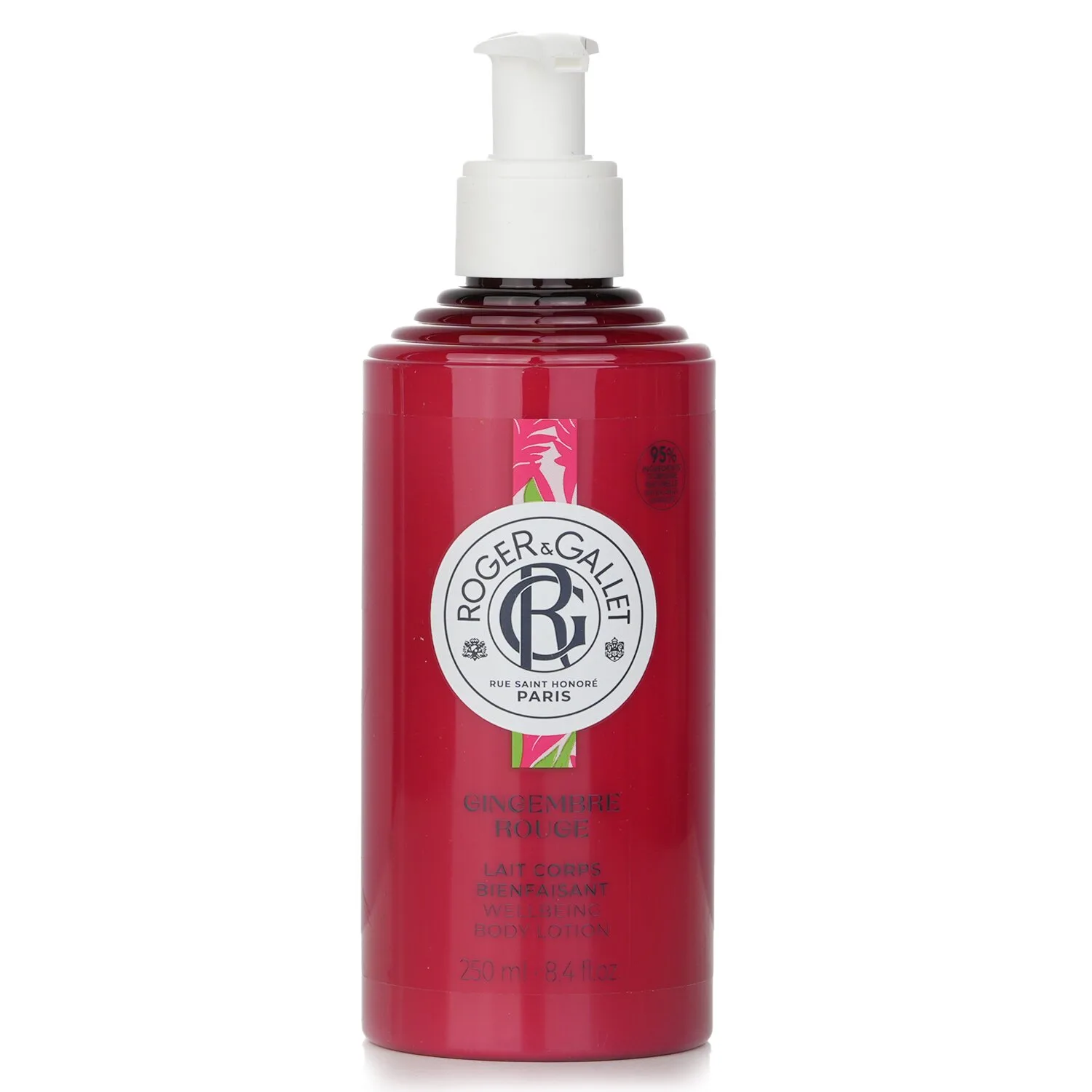 Увлажняющий лосьон для тела Zingiber Zerumbet Benefits Roger & Gallet, Red Ginger 250ml