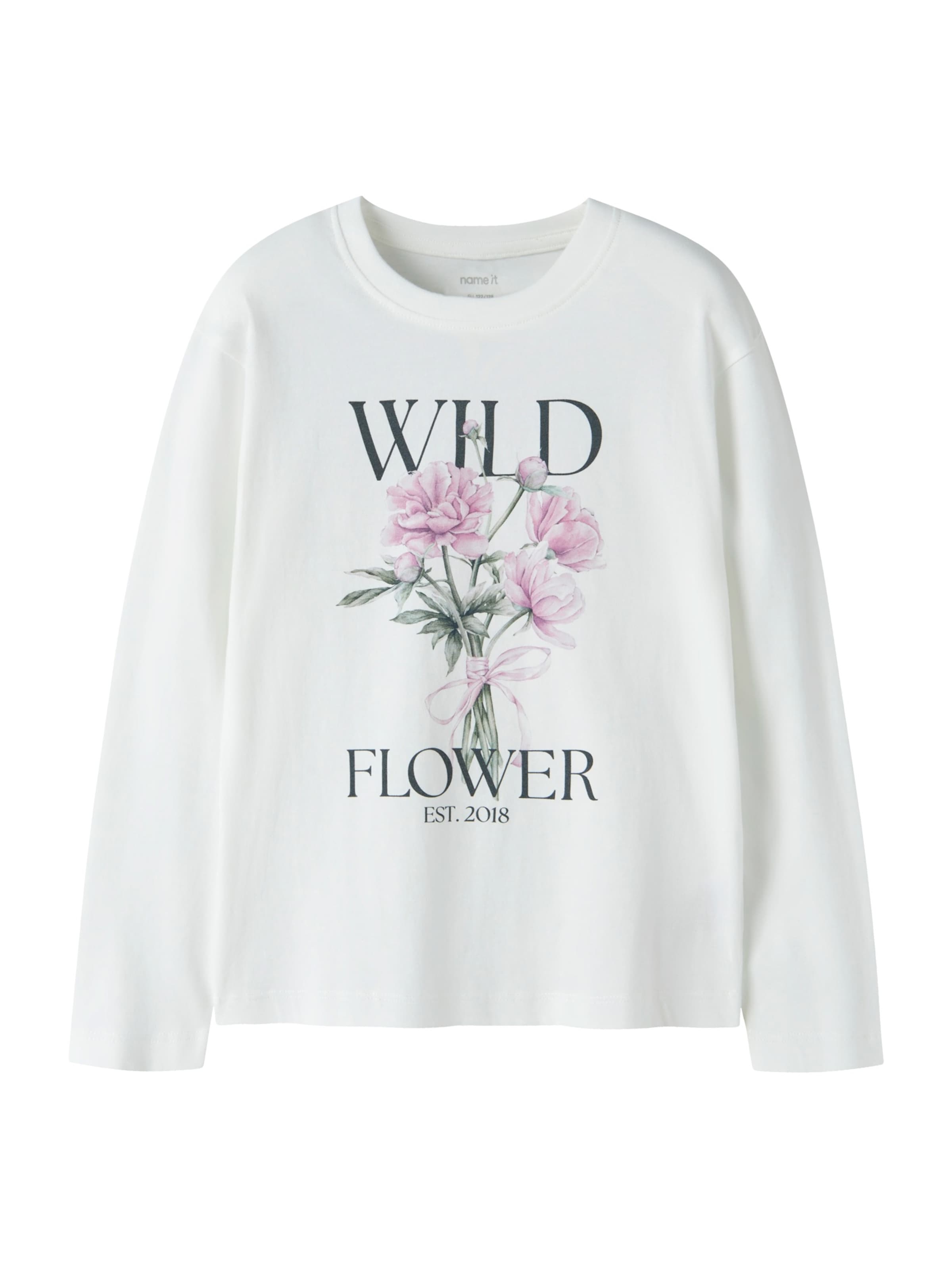 

NAME IT Лонгслив 'NKFVOTEA' в белом цвете