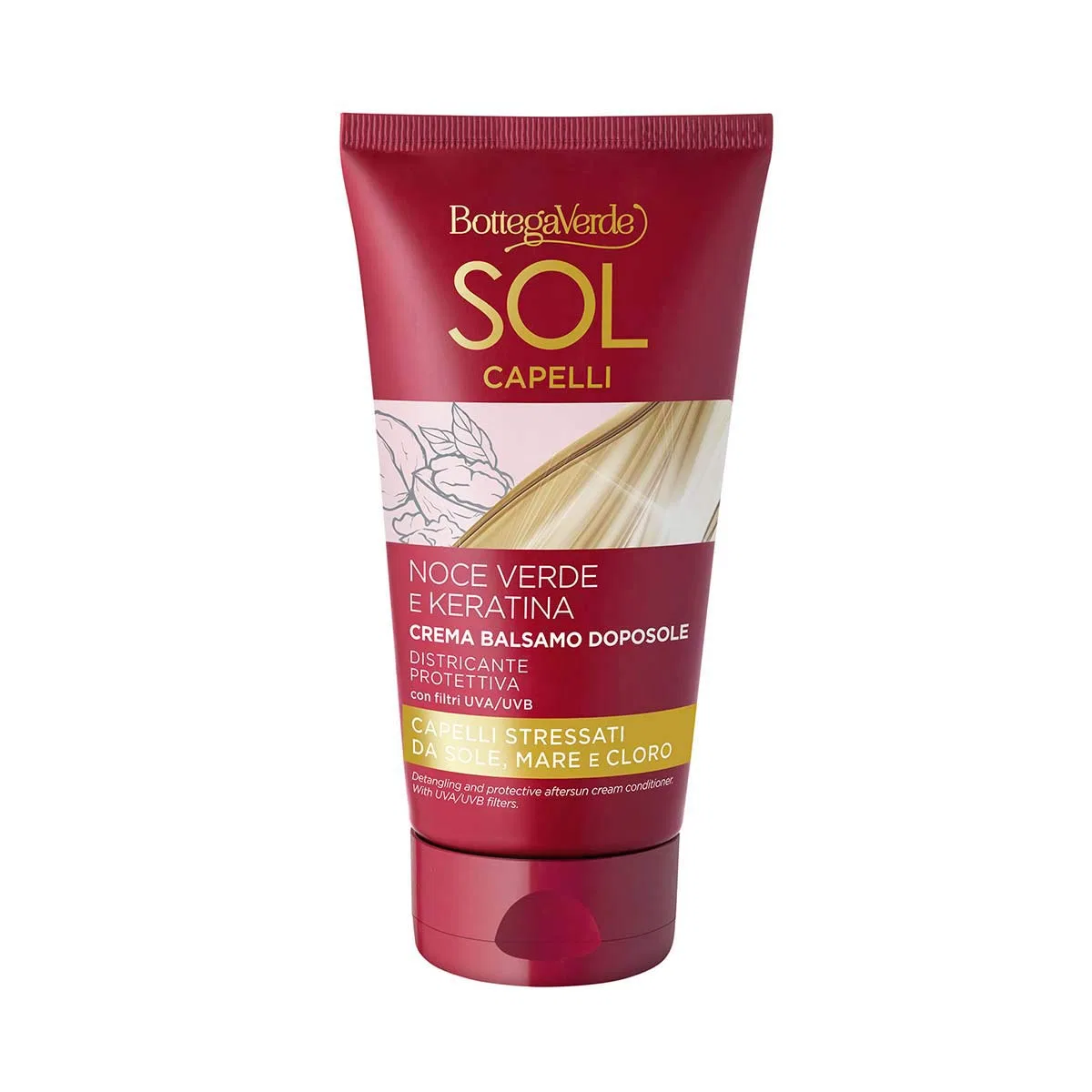 Бальзам для волос Bottega Verde Sol Hair после солнца с маслом зеленого грецкого ореха Bottega Verde