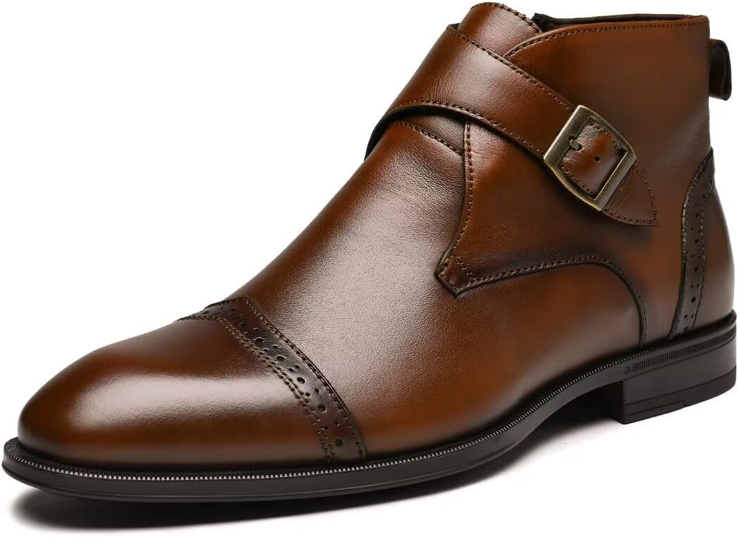 

Мужские ботинки Arkbird Chukka из натуральной кожи, классические повседневные ботинки оксфордского стиля, темно-коричневый