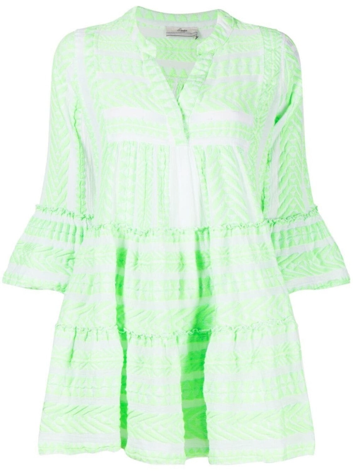 

Devotion Ella bell-sleeve dress, зеленый