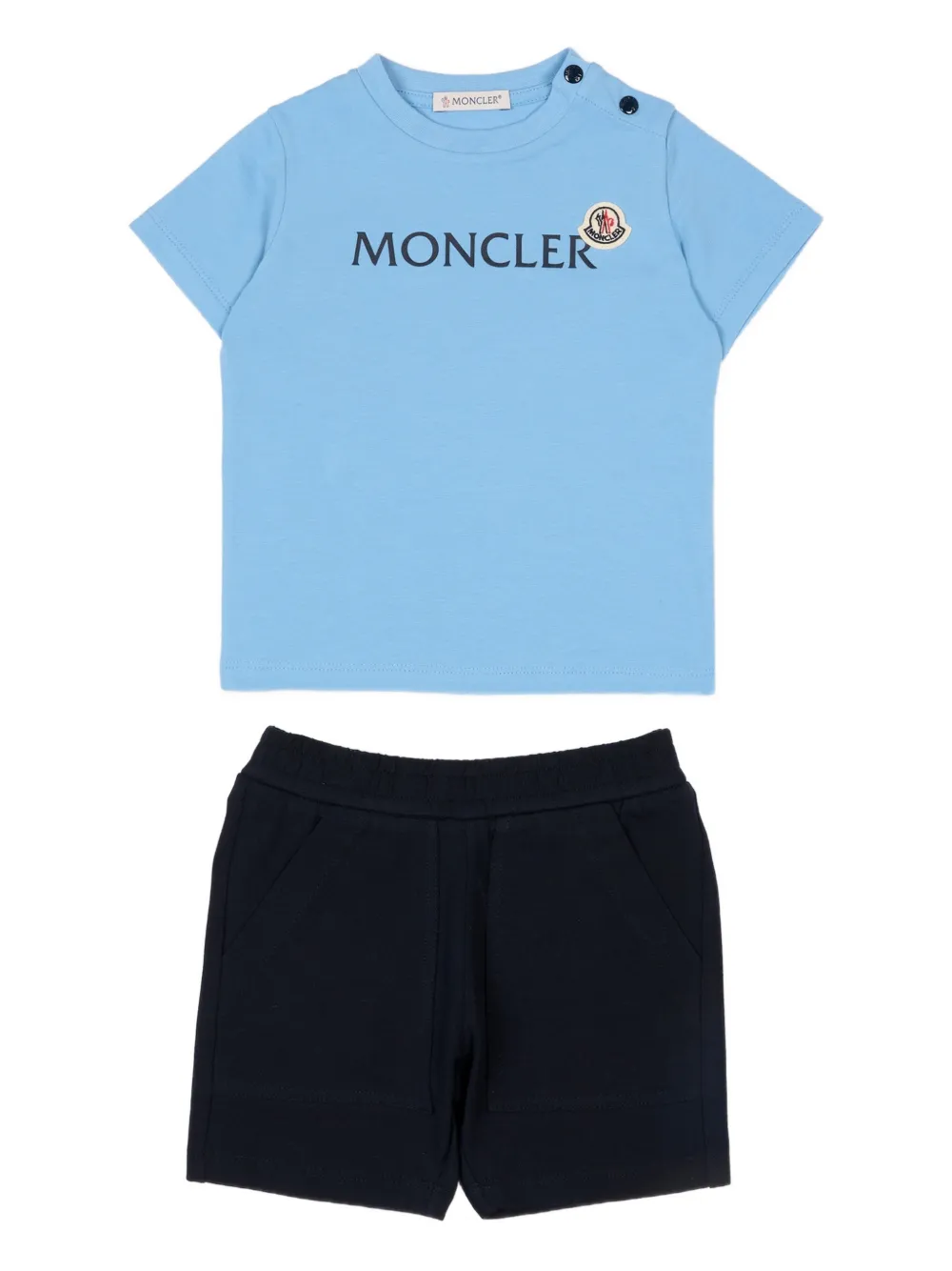 

Комплект шортов с логотипом Moncler Enfant, синий
